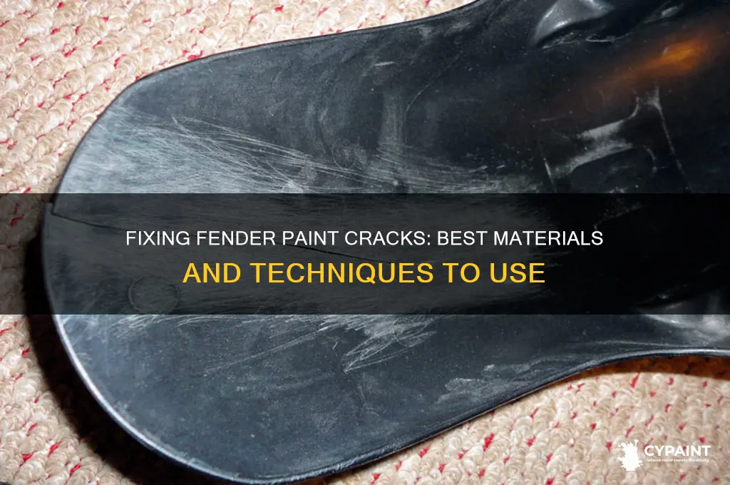 what to put over paint cracks on fender