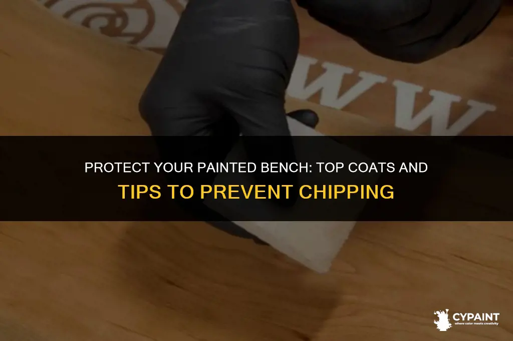 what to put over painted bench to keep from chipping