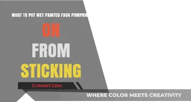 Preventing Wet Painted Faux Pumpkins from Sticking: Tips and Tricks