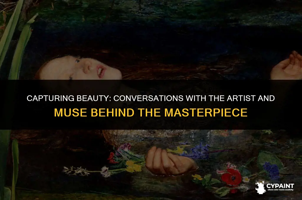 what to say to artist and subject of beautiful painting