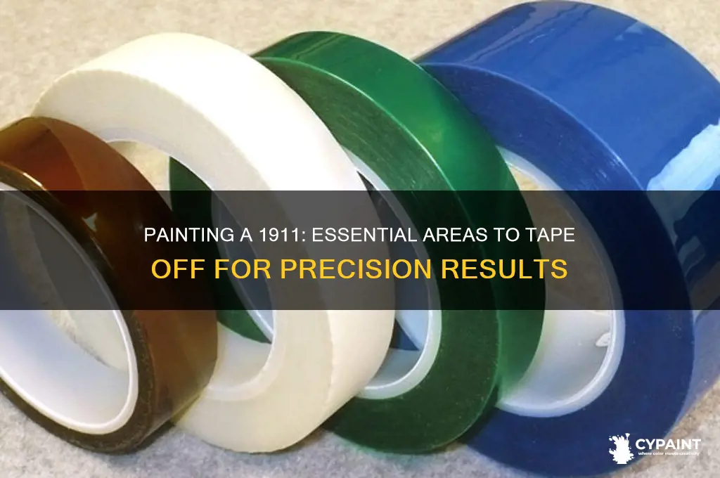 what to tape off when painting a 1911