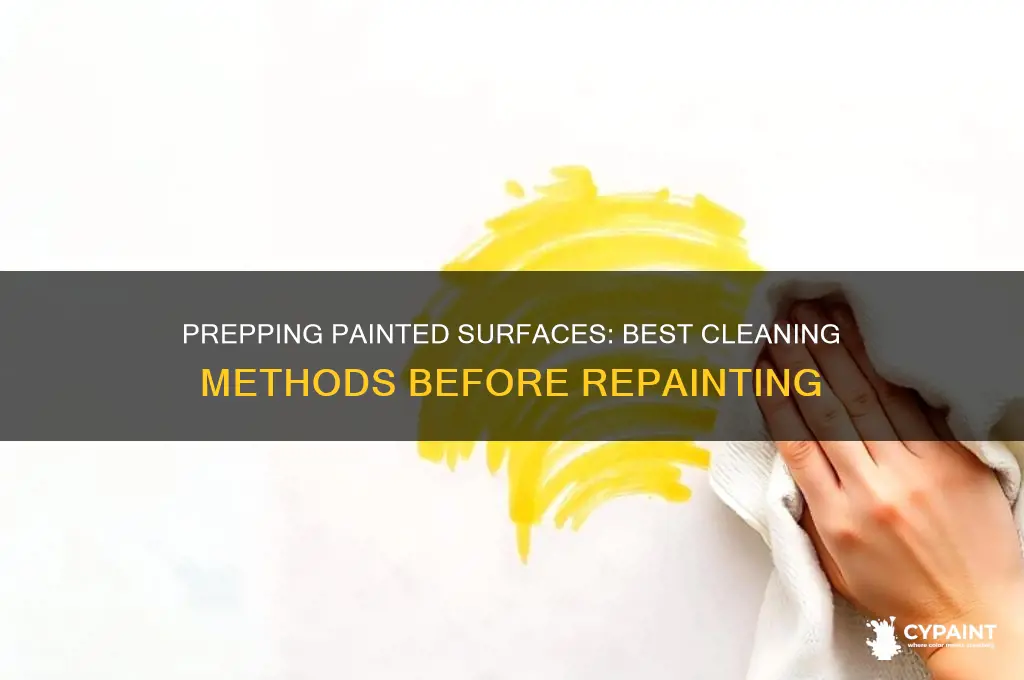what to wash painted surface with before painting