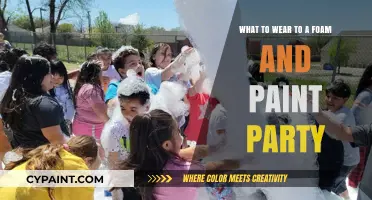 Foam and Paint Party: Dress to Impress