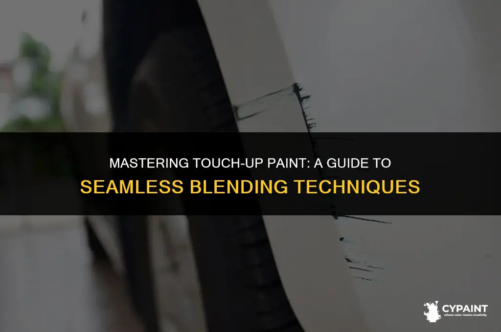what to wipe over touch up paint to blend it
