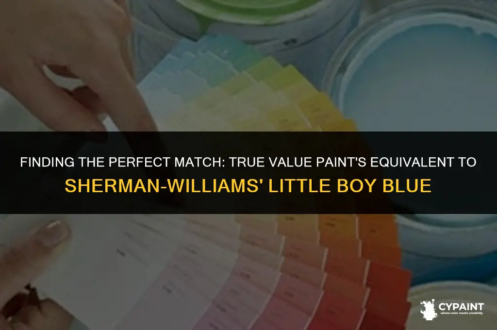 what true value paint matches sherman williams little boy blue