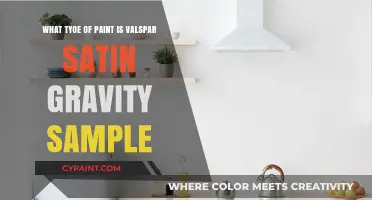 Valspar Satin Gravity Sample: Paint Type and Uses