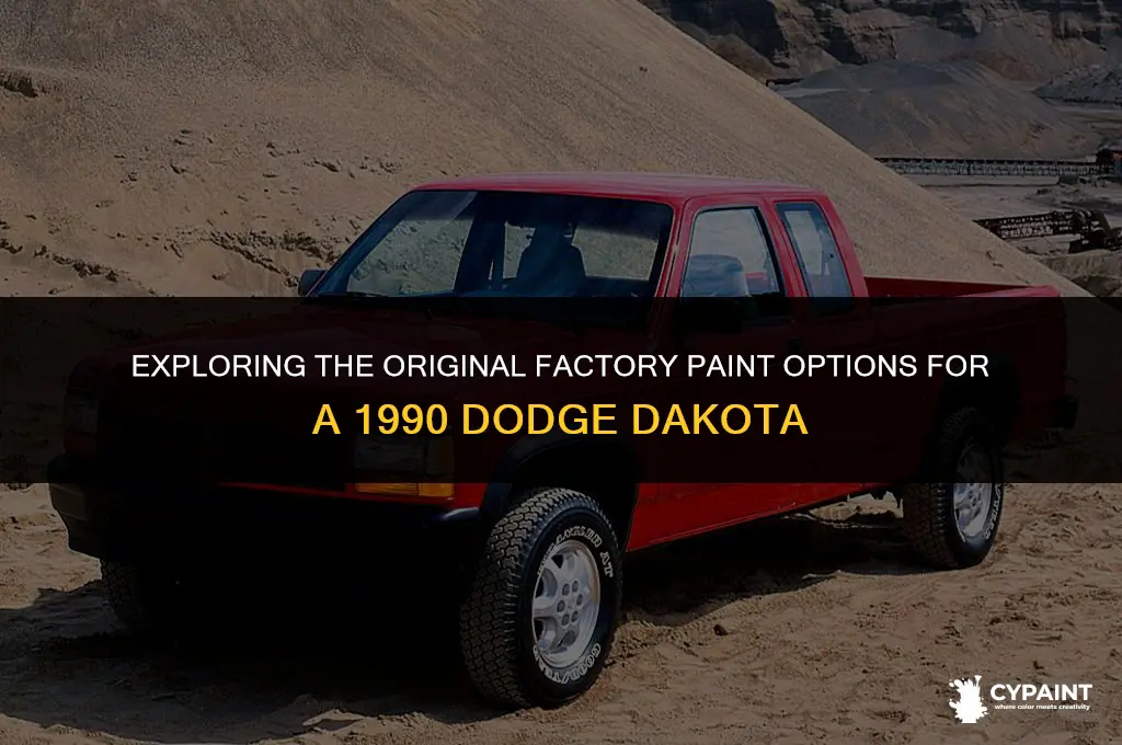 what type factory paint was on a 1990 dodge dakota