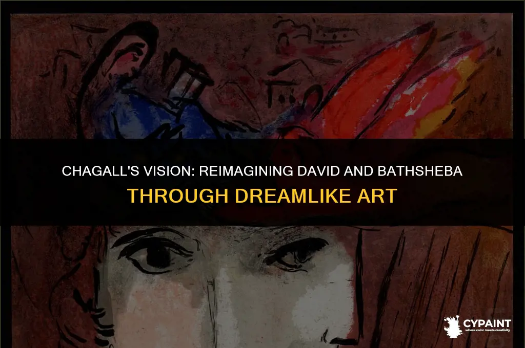 what type of art did chagall paint david and bathsheba
