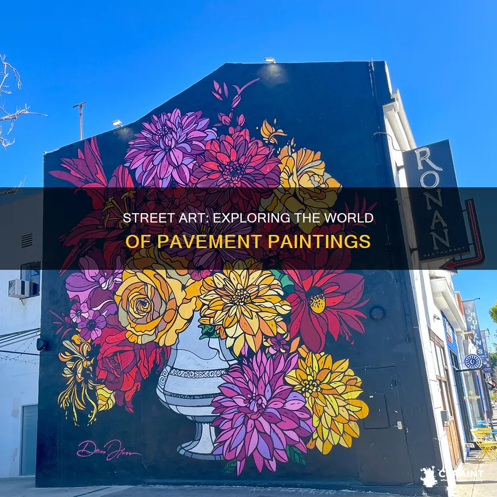 what type of art is painted on the streets