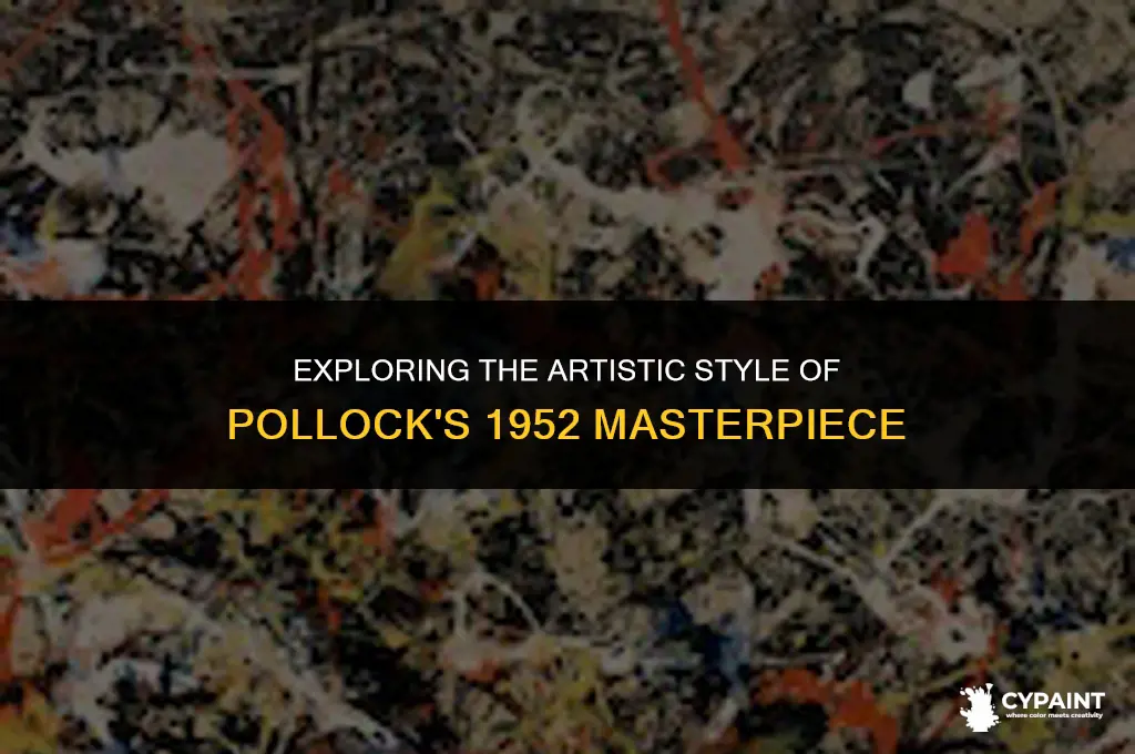 what type of art is pollock 1952 large scale painting