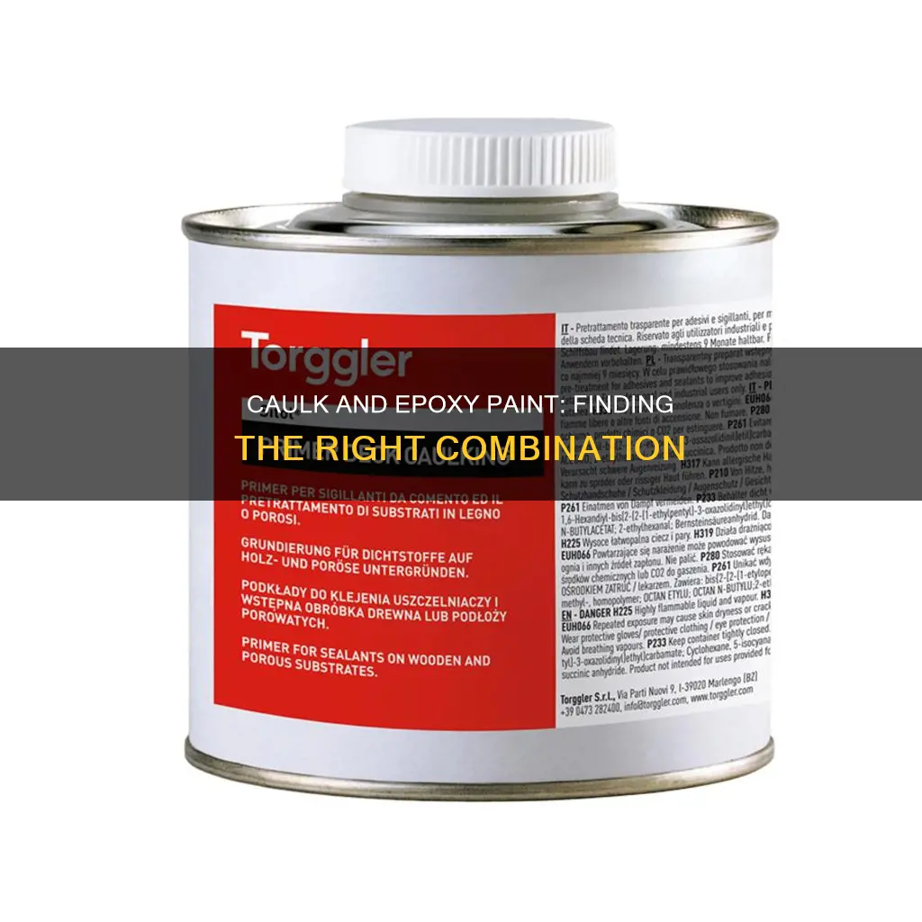what type of caulk is compatible with epoxy paint