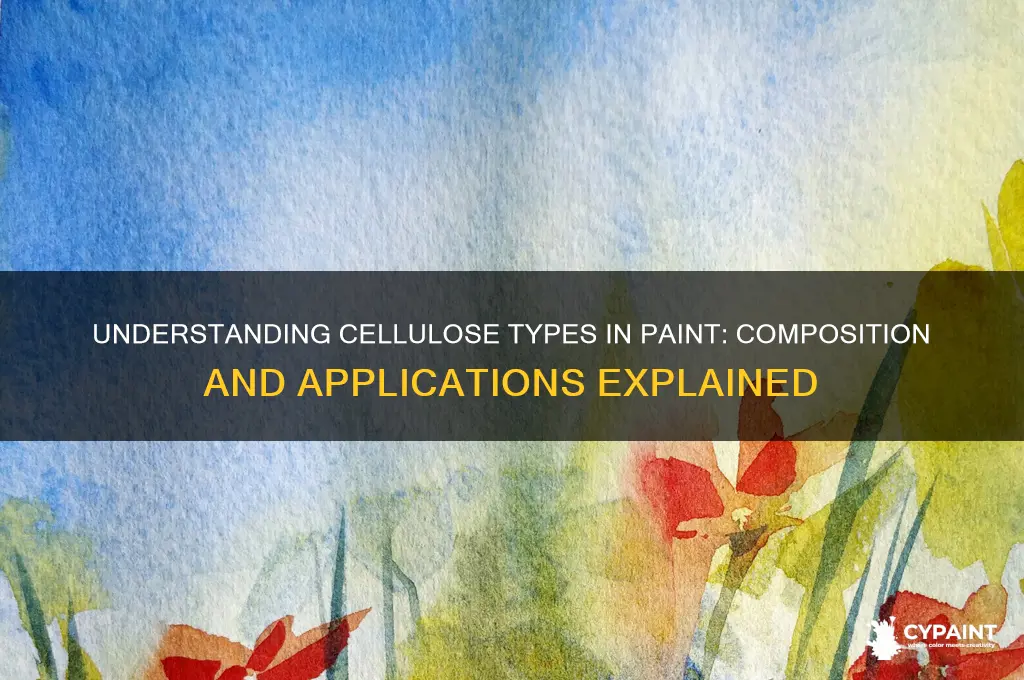 what type of cellulose is found in paint