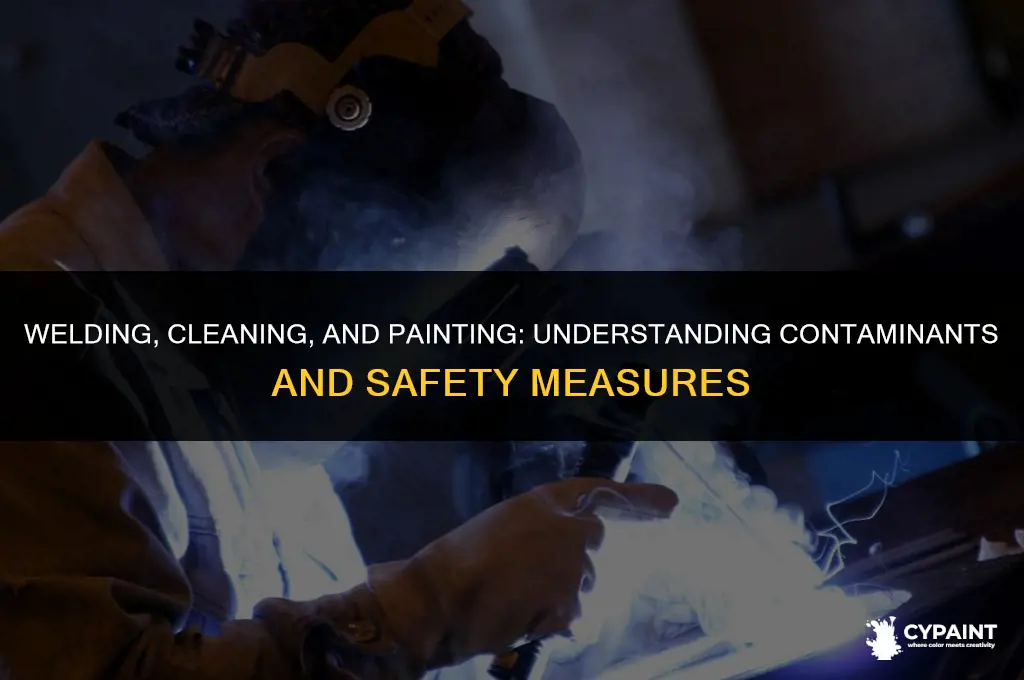 what type of contaminants occur from welding cleaning and painting