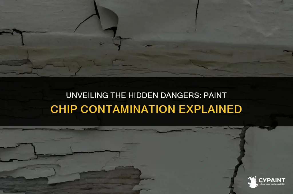 what type of contamination can occur if a paint chip