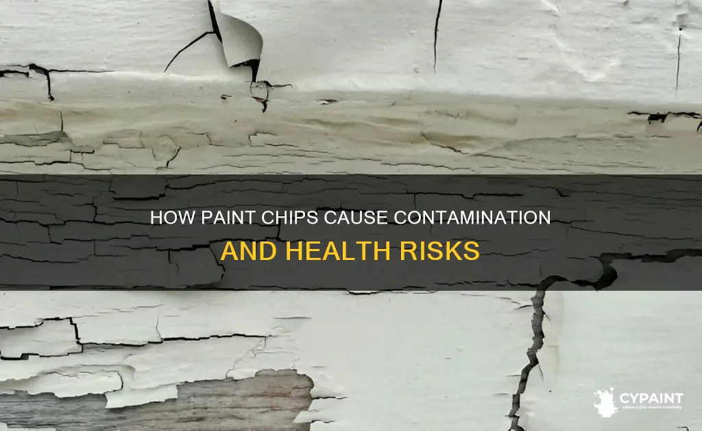 what type of contamination occurs if a paint chip
