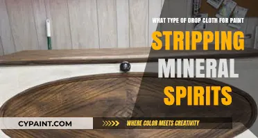 Choosing the Right Drop Cloth for Paint Stripping with Mineral Spirits