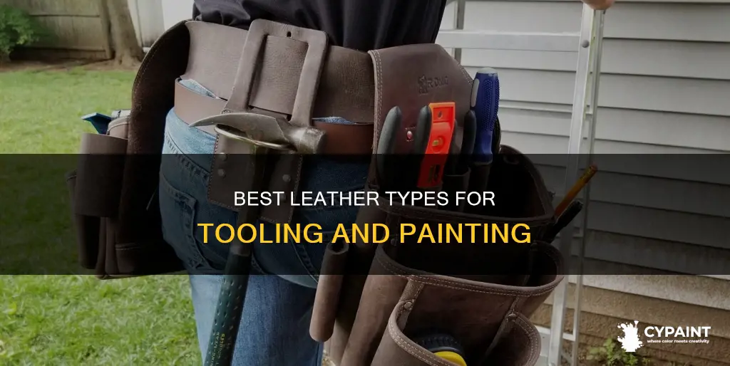 what type of leather can be tooled and painted