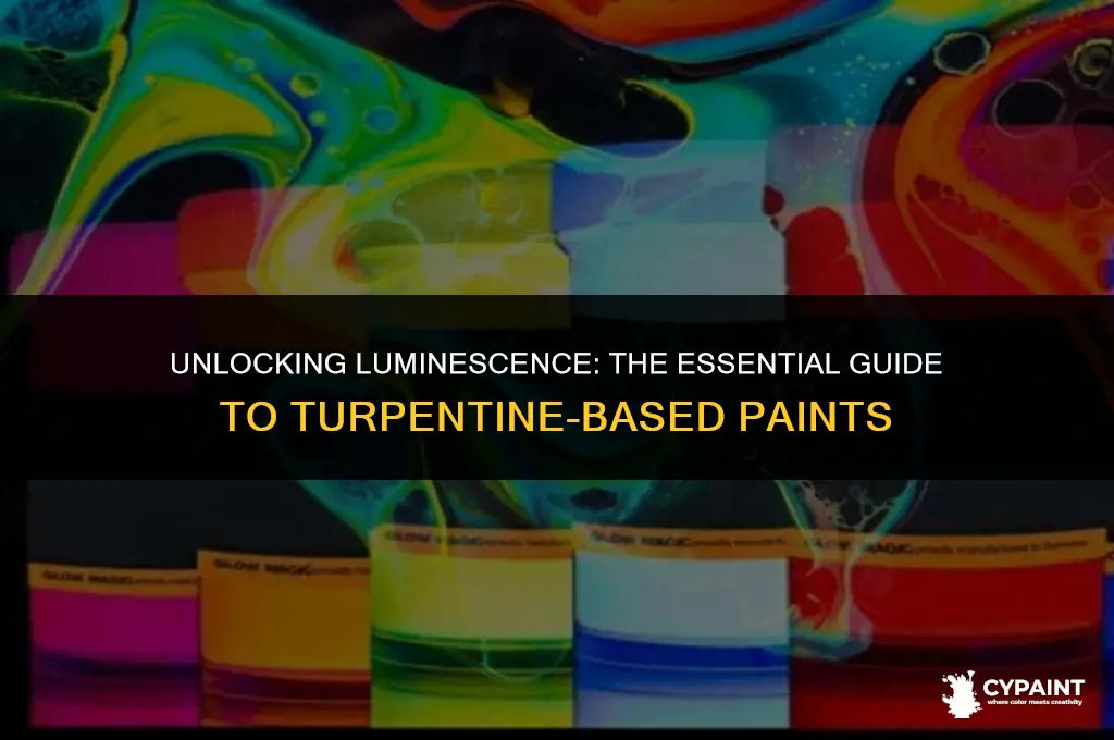 what type of luminous paint must be thinned with turpentine