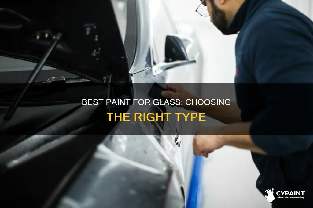 what type of paint ahould be uaed on glass