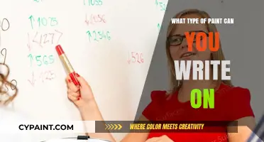 Exploring Creative Surfaces: What Type of Paint Can You Write On?