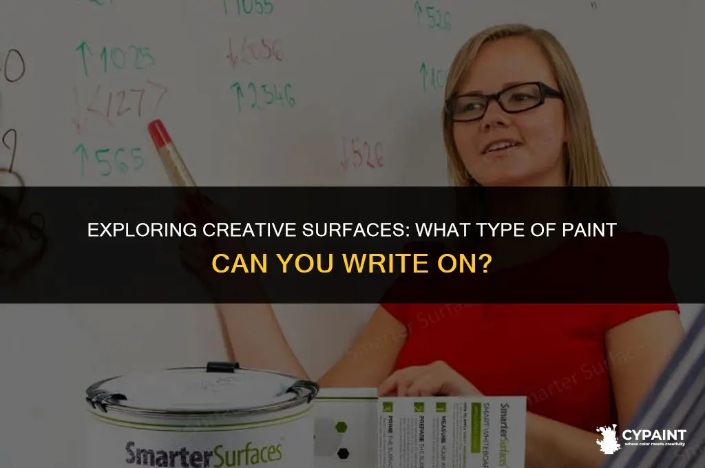 what type of paint can you write on