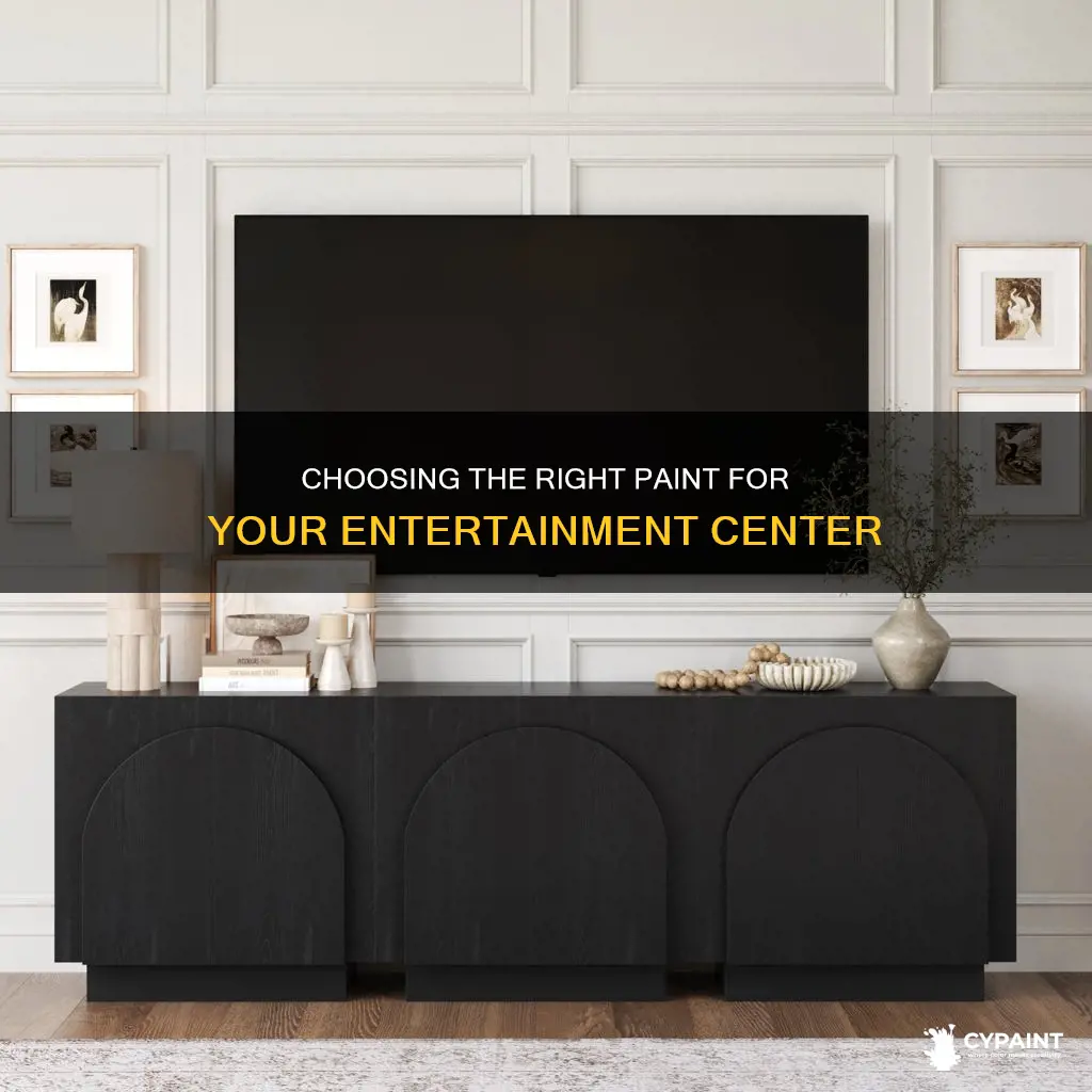 what type of paint for an entertainment ce ter