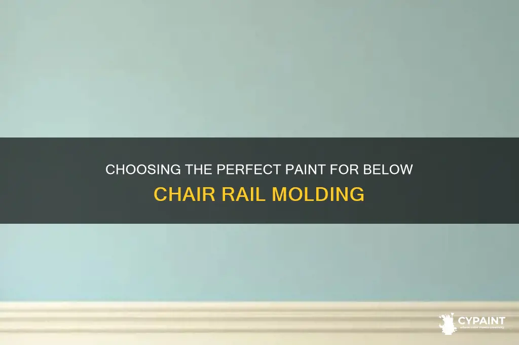 what type of paint for below chair rail