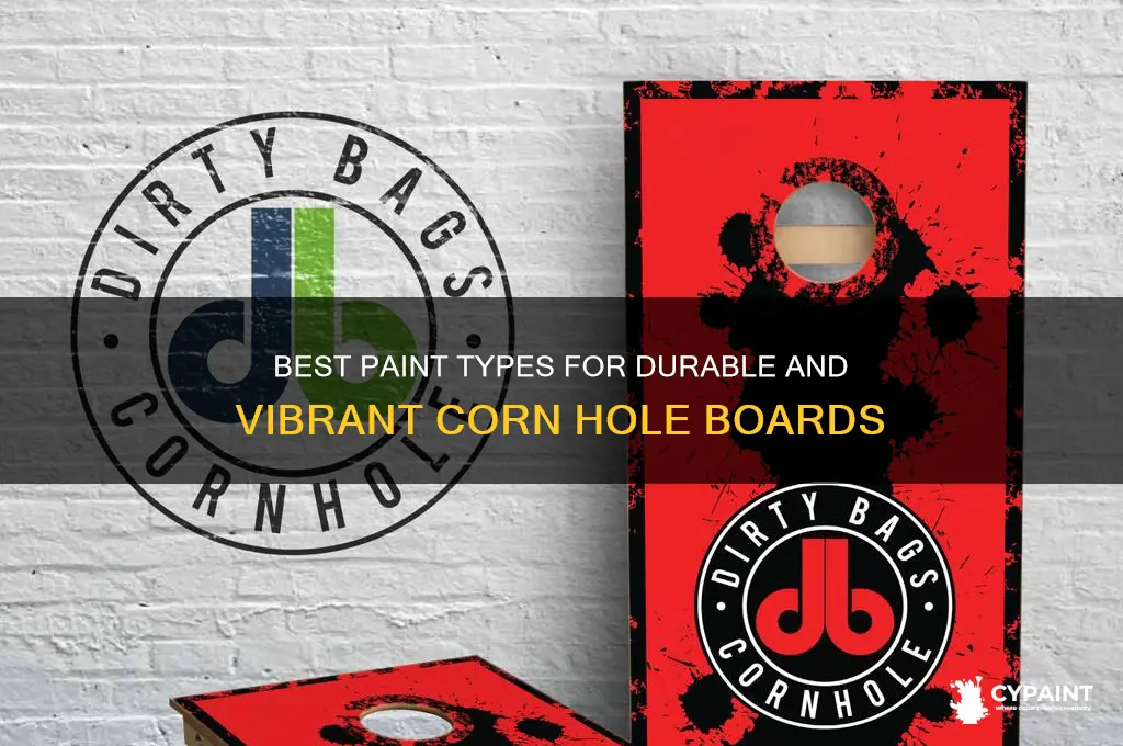 what type of paint for corn hole boards