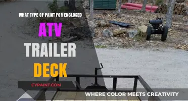 Best Paint for Enclosed ATV Trailer Deck: Picking the Right Type