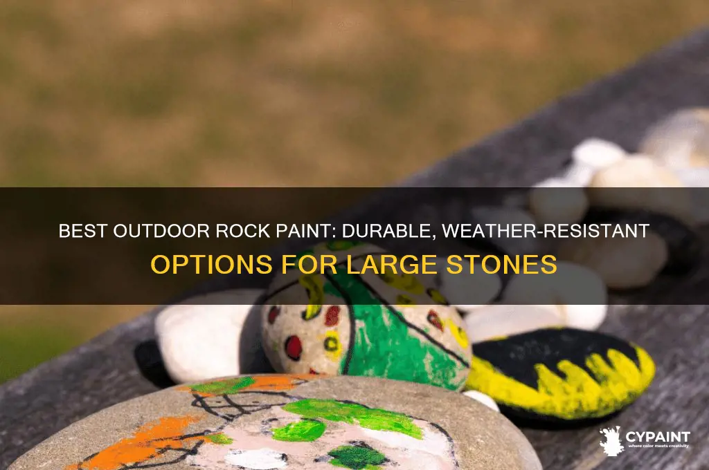 what type of paint for large outdoor rock