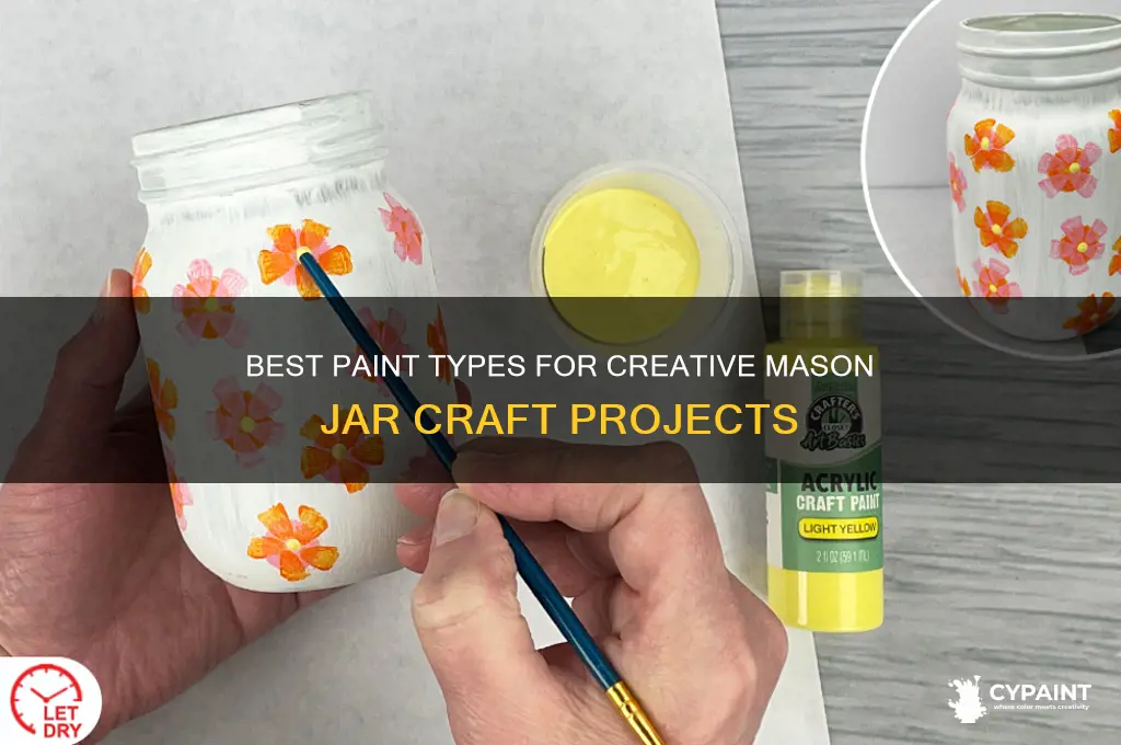 what type of paint for mason jar projects