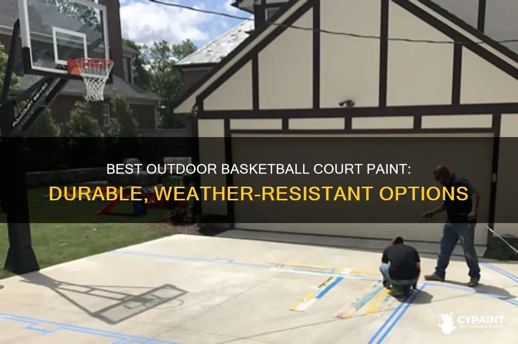 what type of paint for outdoor basketball court