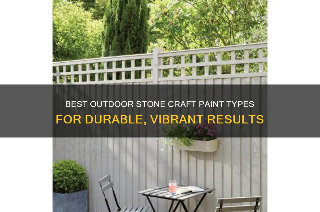 what type of paint for outdoor stones craft