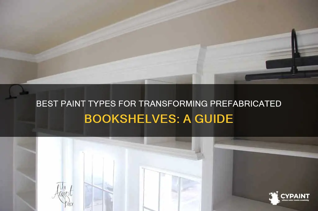 what type of paint for painting prefabricated bookshelves