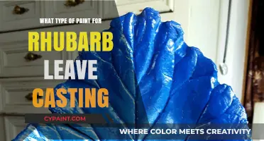 Best Paint Choices for Rhubarb Leaf Casting Art Projects