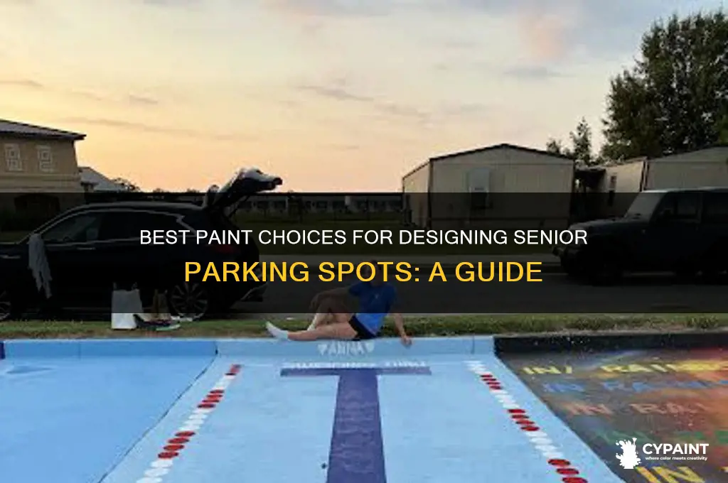 what type of paint for senior parking spot