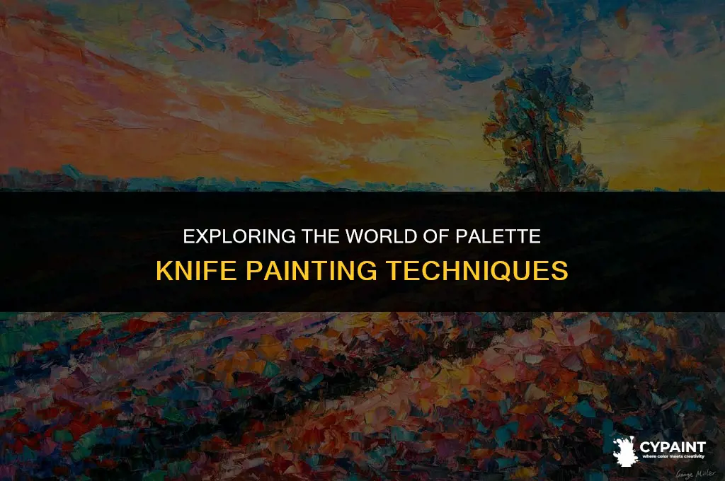 what type of paint is applied with a palette knife