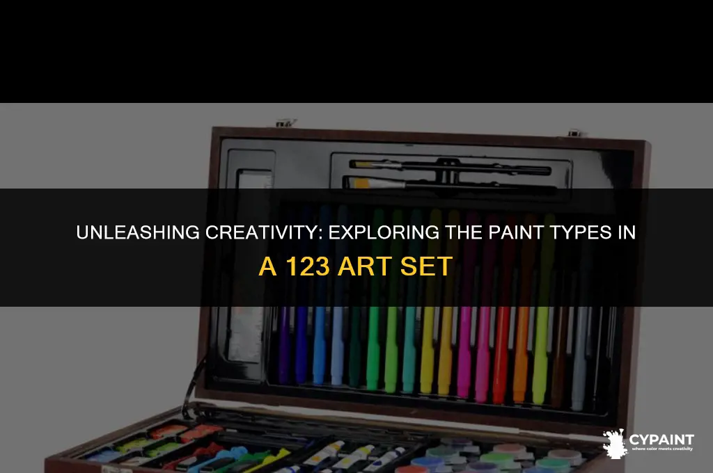 what type of paint is in a 123 art set