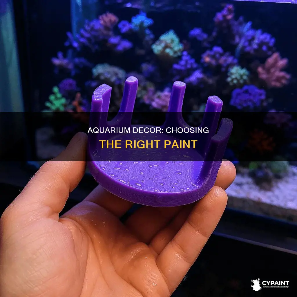 what type of paint is safe for aquarium decorations