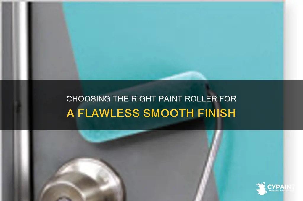 what type of paint roller for smooth finish