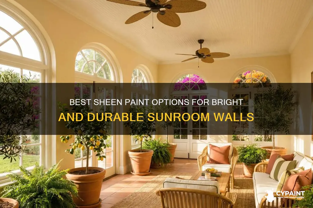 what type of paint sheento paint a sunroom