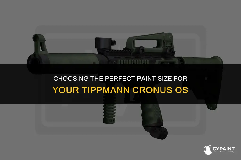 what type of paint size does a tippmann cronus os