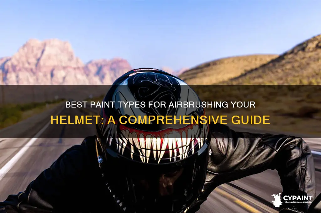 what type of paint to airbrush a helmet