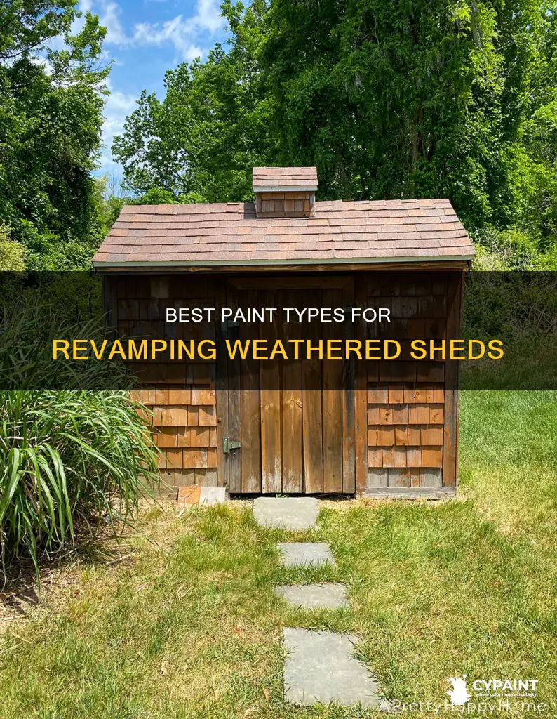 what type of paint to paint a weathered shed