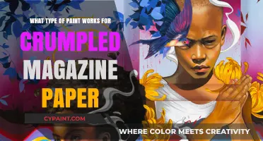 Best Paints for Crumpled Magazine Paper Art