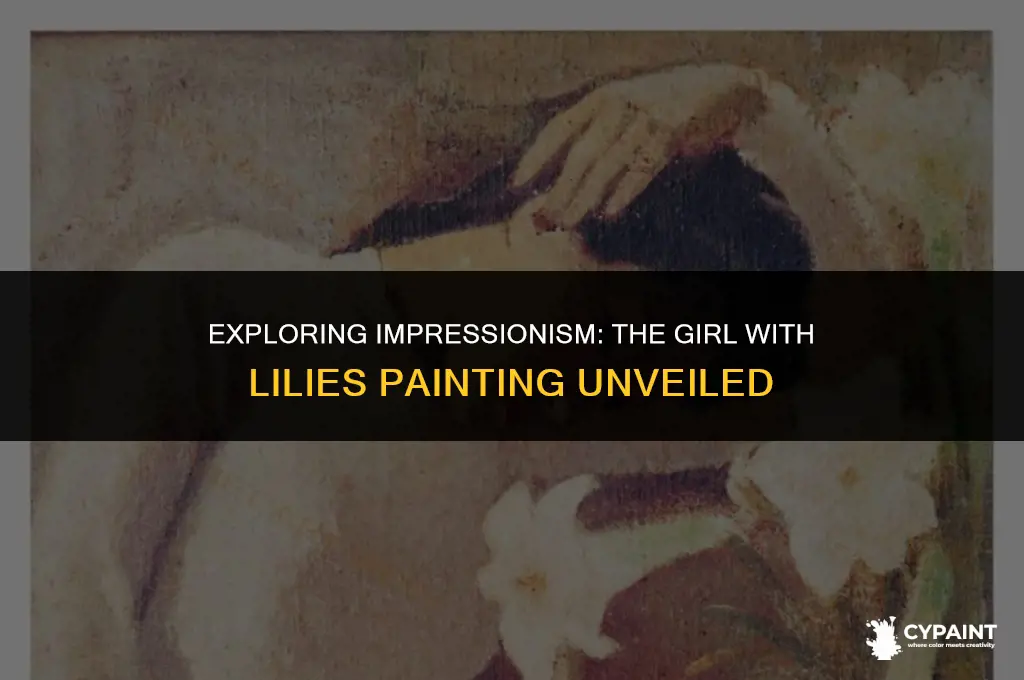 what type of painting is the girl with lilies impressionism