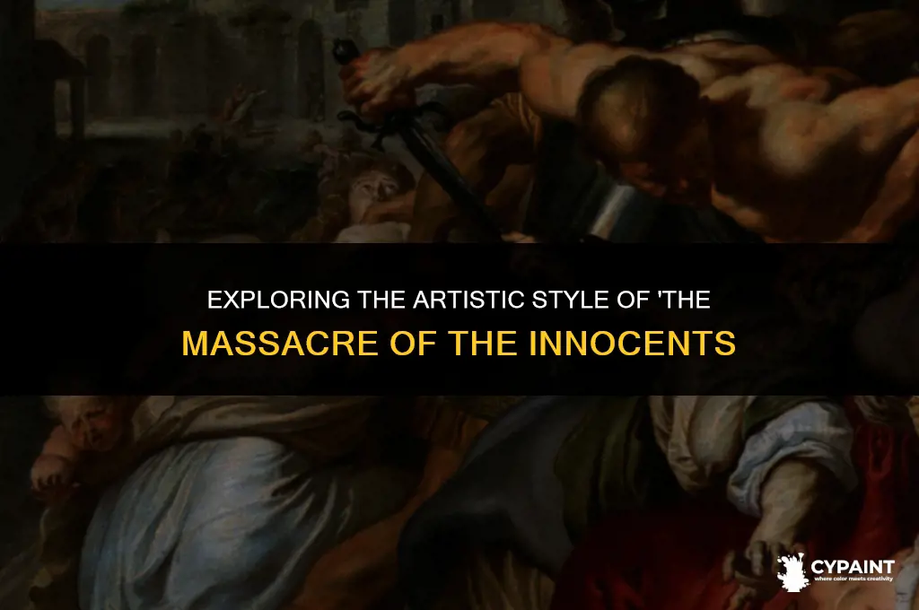 what type of painting is the massacre of the innocents