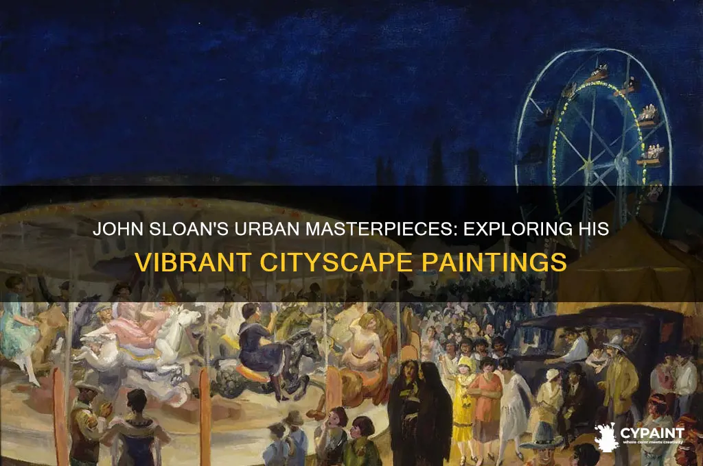what type of paintings did john sloan cityscapes