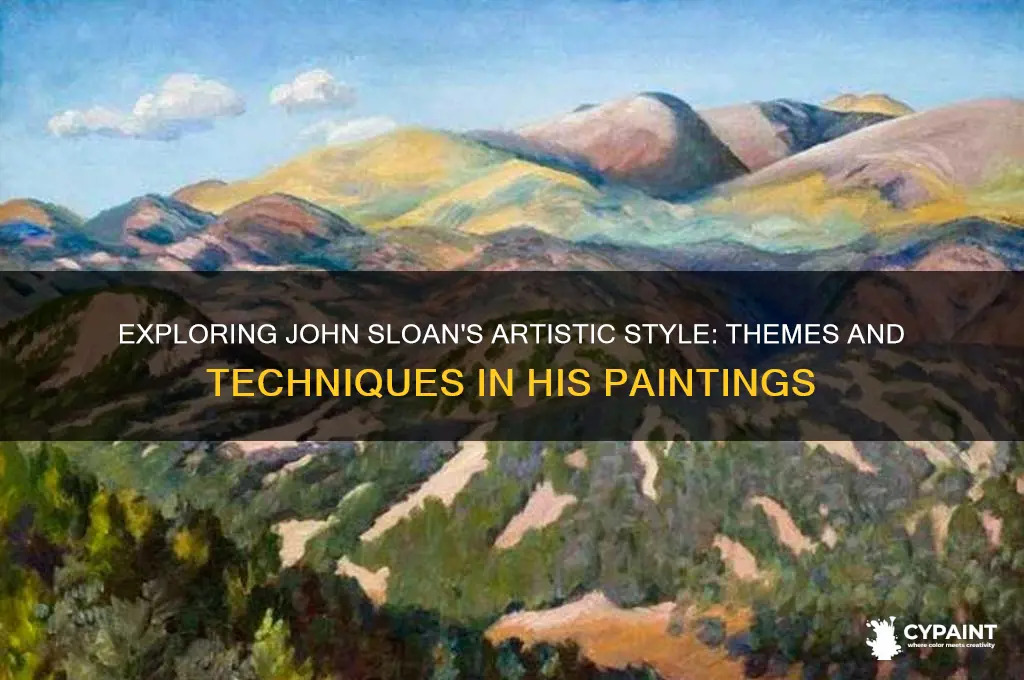 what type of paintings did john sloan paint