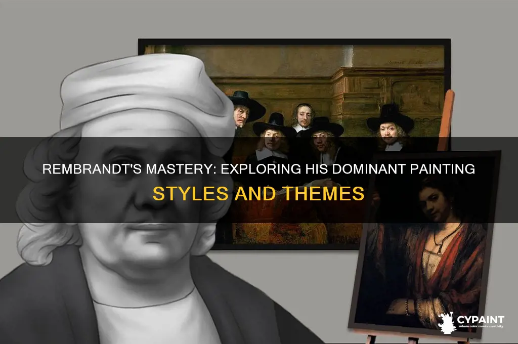 what type of paintings did rembrandt mostly do